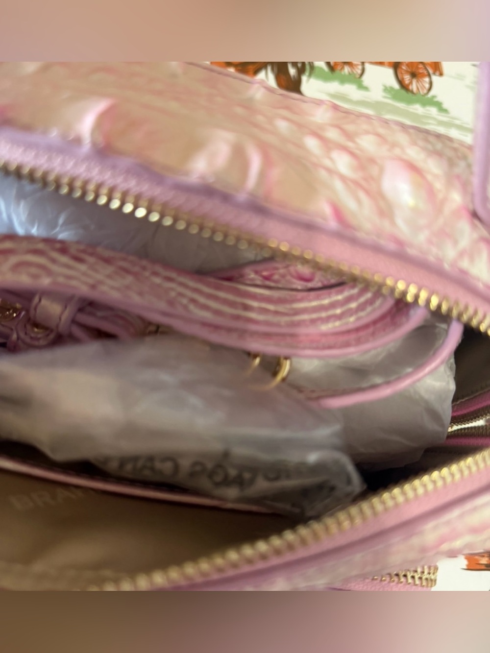 Brahmin TORI rosewater crossbody NWT Beautiful Pink - Picture 13 of 13